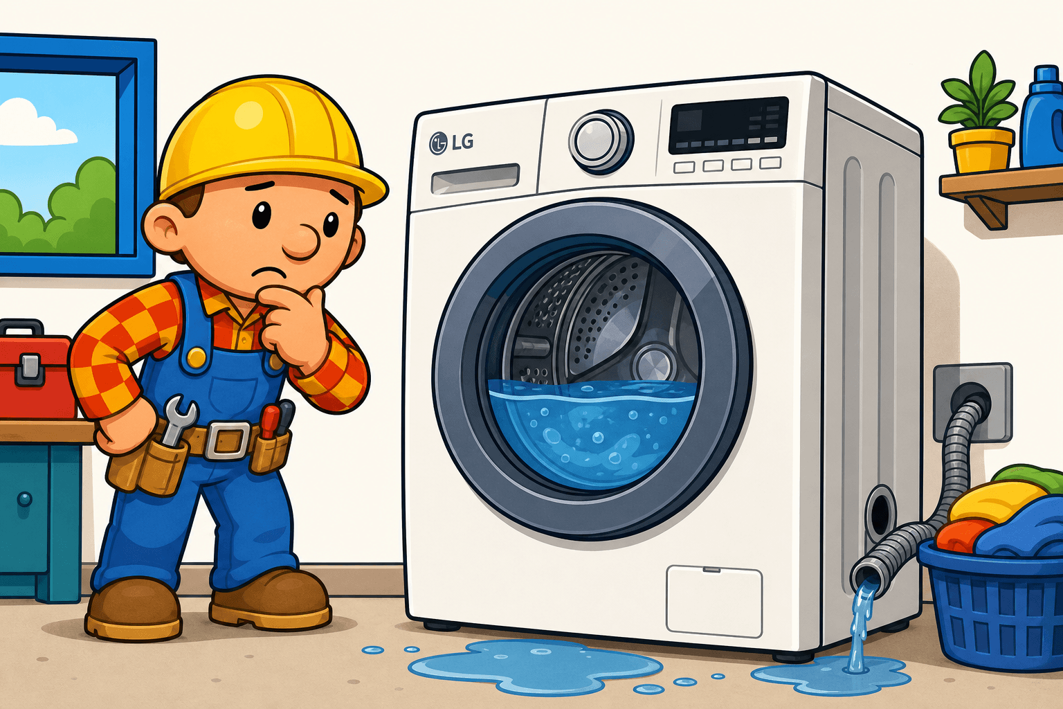 LG Washer OE Error? 6 Fixes When It Will Not Drain
