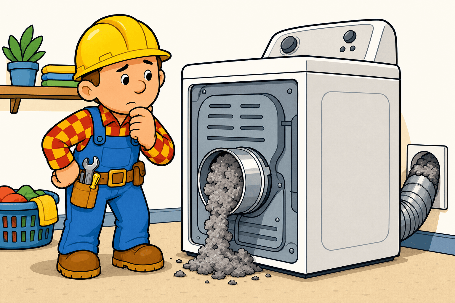LG Dryer D80, D90 and D95: Clear the Vent and Clear the Code