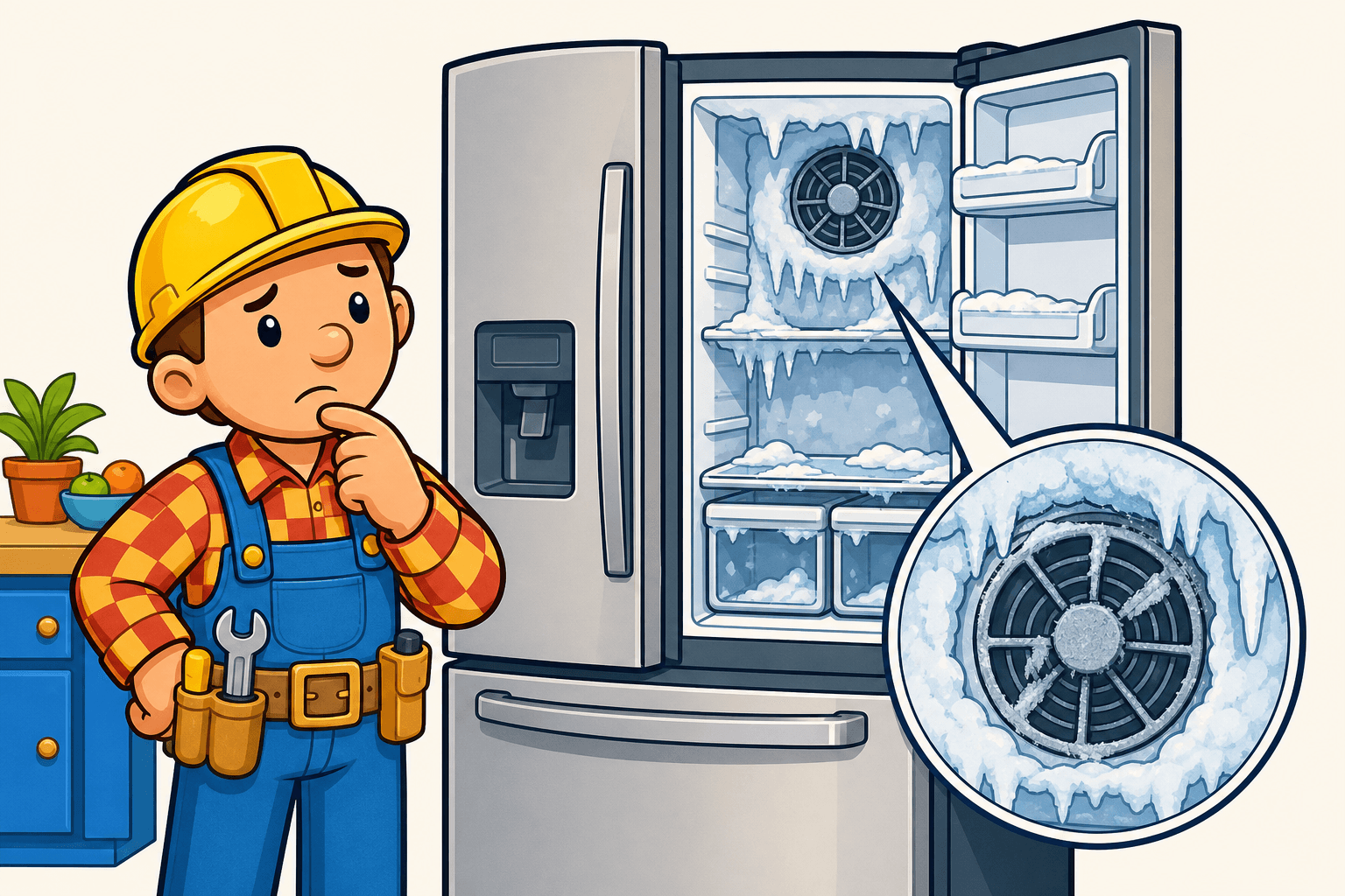 Samsung Refrigerator 22E Error: Ice on the Fan, and How to Clear It