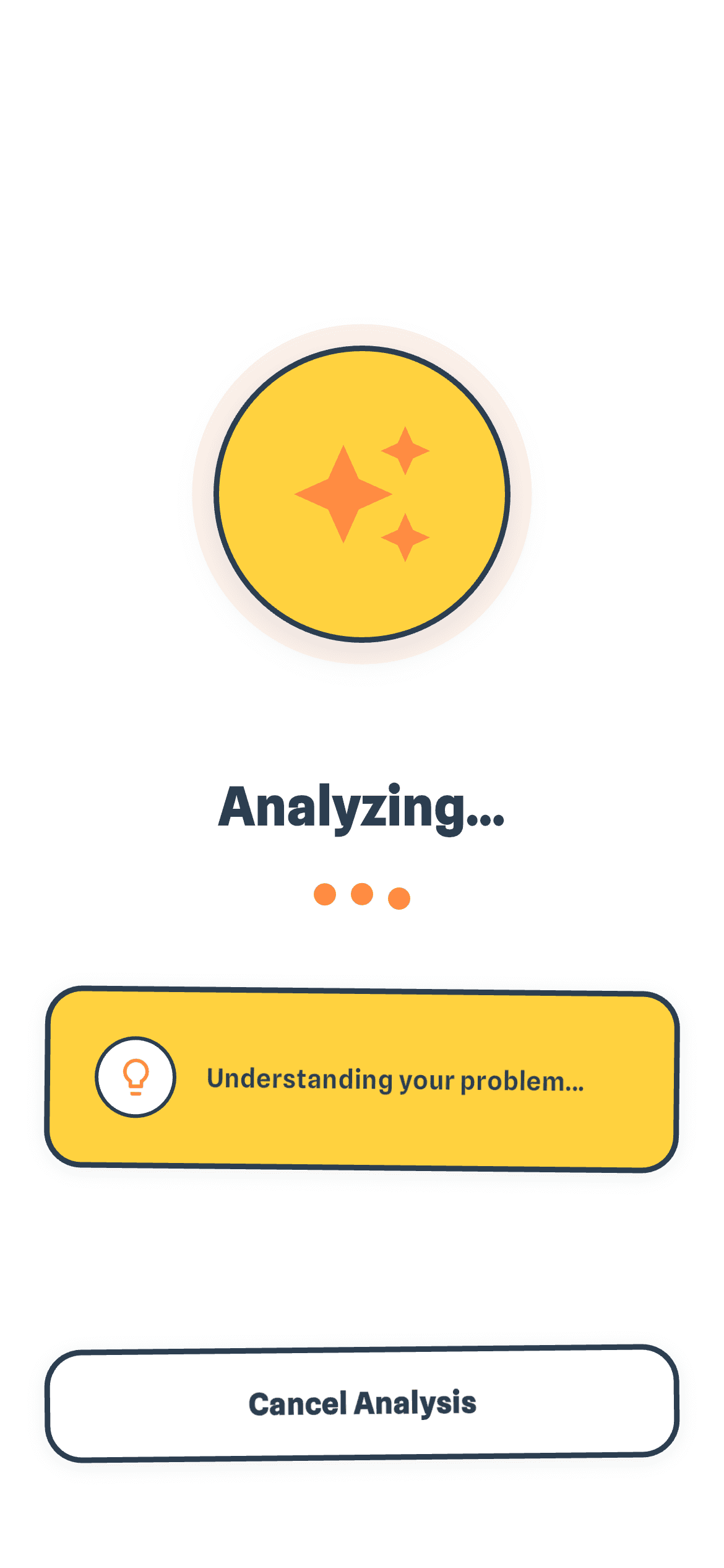 AI analysis in progress showing Claude AI processing the repair request and generating instructions